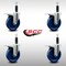 Service Caster 5'' SS Solid Poly Swivel 1'' Expanding Stem Caster Set Total Lock Brake, 4PK SCC-SSEXTTL20S514-SPUS-1-4 - alternate 4